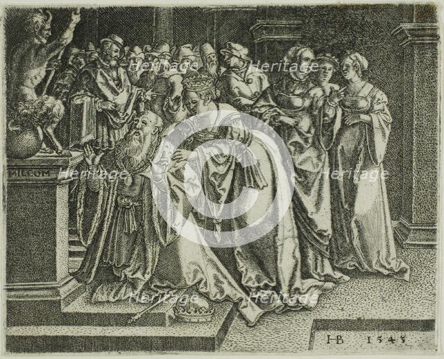 Solomon Adoring the Idols, 1545. Creator: Hans Brosamer.