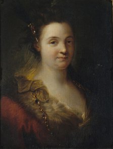 Portrait of Marie Anne de Châteauneuf, called Mademoiselle Duclos, um 1700. Creator: Grimou, Alexis (1678-1733).