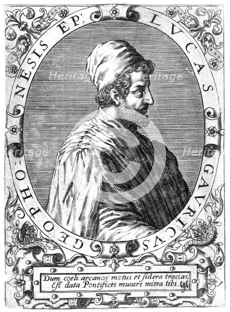 Lucas Gaurico, Italian astronomer, astrologer and mathematician, 16th century.  Artist: Theodor de Bry