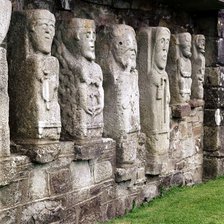 Celtic Christian figures, White Island, Co.Fermanagh, Ireland, c8th century. Artist: Unknown