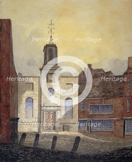 View of Holy Trinity Church, Minories, City of London, 1810. Artist: William Pearson