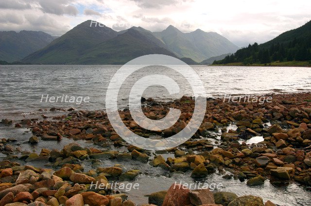 The Five Sisters of Kintail and Loch Duich, Highland, Scotland.