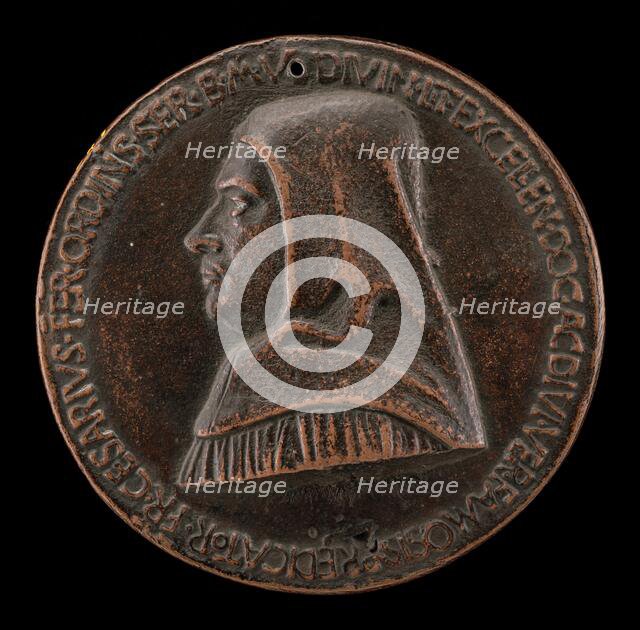 Fra Cesario of Ferrara, died 1490, Servite Monk, c. 1467. Creator: Sperandio Savelli.