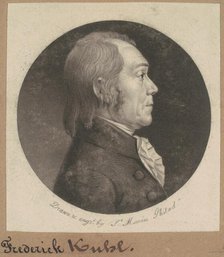 Frederick Kuhl, 1802. Creator: Charles Balthazar Julien Févret de Saint-Mémin.