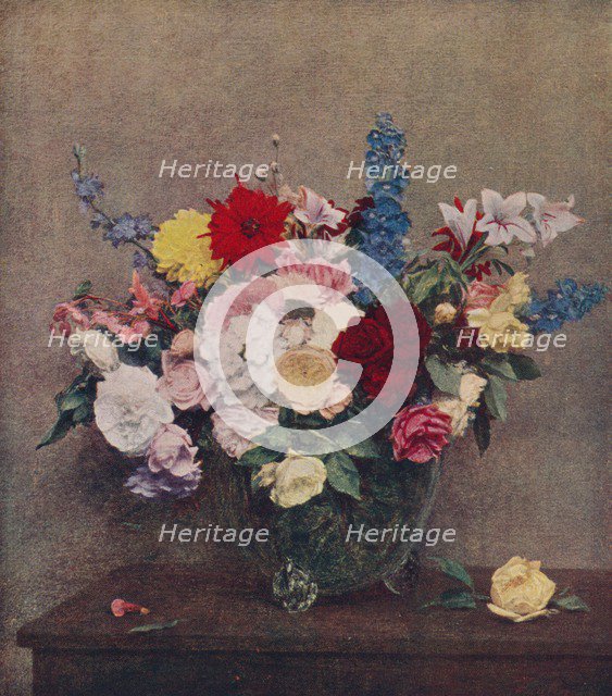 'Flowers', 1886, (c1915). Artist: Henri Fantin-Latour.