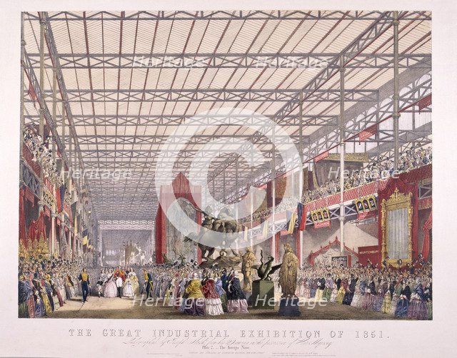 Great Exhibition, Crystal Palace, Hyde Park, London, 1851. Artist: Dickinson Brothers