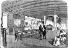 The Grand Saloon on board the 'Great Eastern', 1859. Artist: Unknown