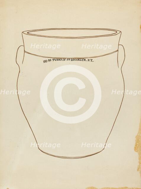 Crock, c. 1953. Creator: Yolande Delasser.