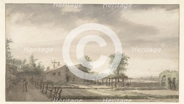 Garden of the Hermitage in Nantes, 1645-1646. Creator: Lambert Doomer.