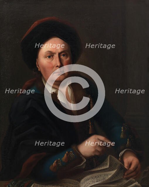 Portrait of the singer Ludwig (Lodewijk) van Beethoven (1712-1773)..., 1773. Creator: Radoux, Leopold (1754-1781).