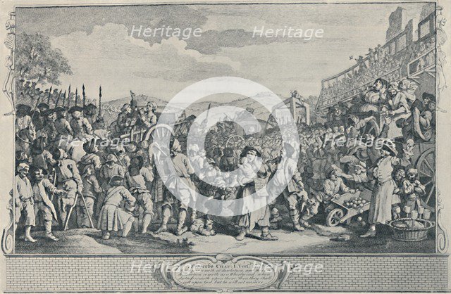 'The Idle 'Prentice Executed at Tyburn (From the Industry and Idleness Series), 1747', (1920). Artist: William Hogarth.
