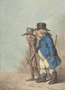 Pylades and Orestes, April 1, 1797., April 1, 1797. Creator: James Gillray.