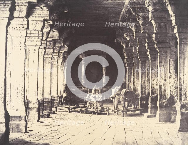 Outer Prakarum on the North Side of the Temple of the God Sundareshwara, January-March 1858. Creator: Captain Linnaeus Tripe.