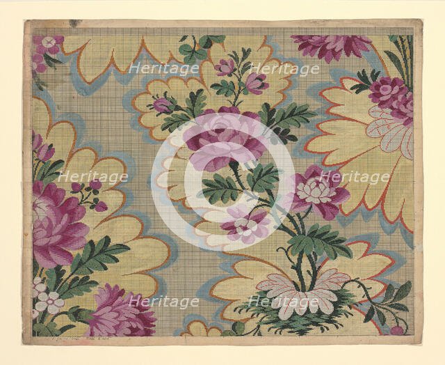 Mise-en-carte (Point-paper), France, 1760s. Creator: Germain Frères.