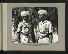 A Regiment Sergeant Major and a Quartermaster Sergeant of the Sudan Defence Force, 1964. Creators: Colonial Office, Unknown.