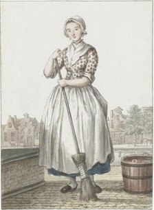 Maid from The Hague, 1775. Creator: Paulus Constantijn la Fargue.