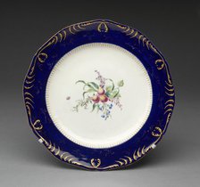 Plate, Vincennes, c. 1752. Creator: Vincennes Porcelain Manufactory.