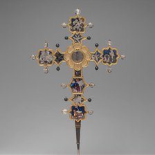 Reliquary Cross, Italian, ca. 1366-1400. Creator: Unknown.