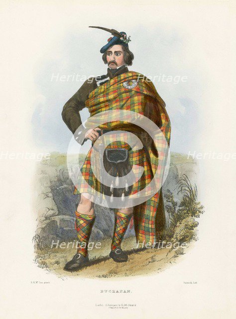 Buchanan,  from The The Clans of the Scottish Highlands, pub. 1845 (colour lithograph)