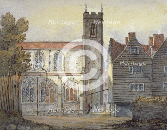 Church of St Katherine by the Tower, Stepney, London, 1815. Artist: William Pearson