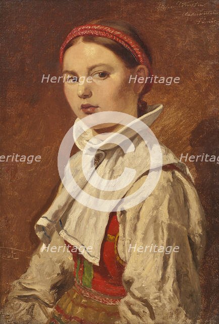 Såsser Kerstin Andersdotter, Dalecarlia, 1858. Creator: Johan Fredrik Hockert.