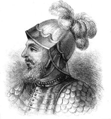 Vasco Nunez de Balboa (1475-1529), Spanish explorer, late 19th century. Artist: Unknown