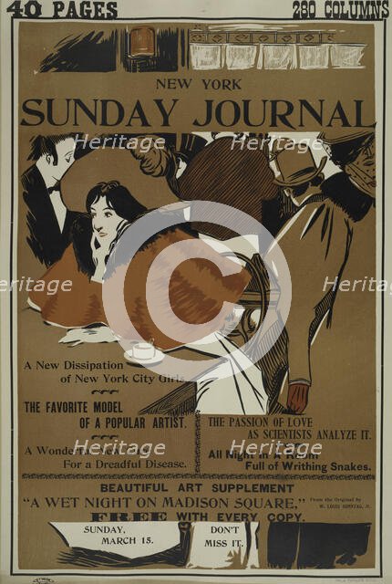 New York Sunday journal. Sunday, March 5, c1893 - 1897. Creator: Unknown.