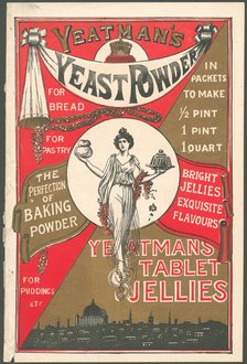 Yeatman Yeast powder, 1890s. Artist: Unknown