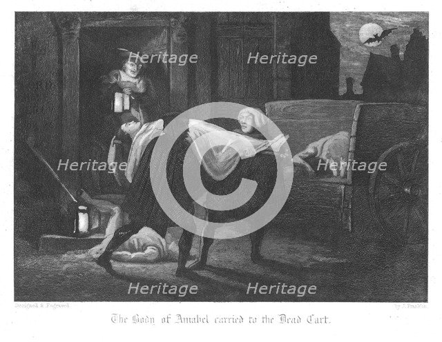 Scene from Old St Paul's by William Harrison Ainsworth, 1855. Artist: John Franklin