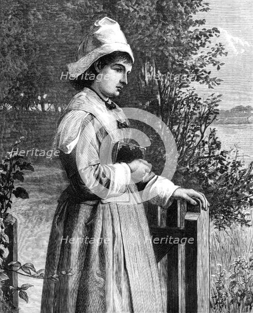 "Homeward Serenely She Walked, with God's Benediction upon Her", painted by A. C. H. Luxmore, 1874. Creator: William Hollidge.