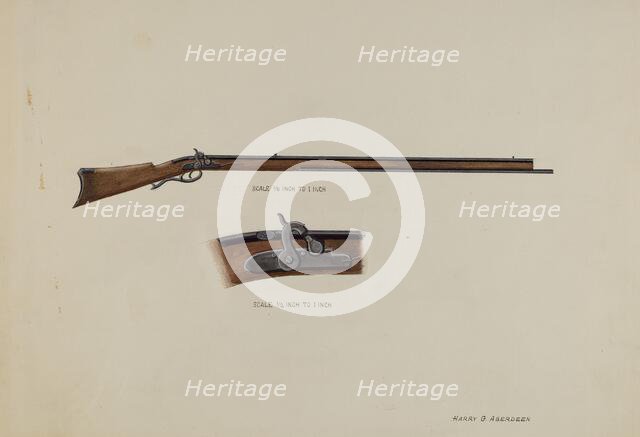 Gun, c. 1936. Creator: Harry G Aberdeen.
