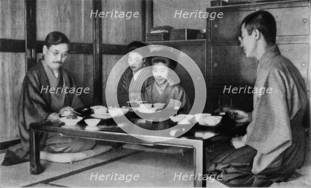 'Family luncheon a la Japonaise', c1900, (1921). Artist: Julian Leonard Street.