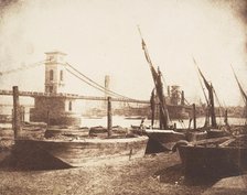 [Hungerford Suspension Bridge], ca. 1845. Creator: William Henry Fox Talbot.