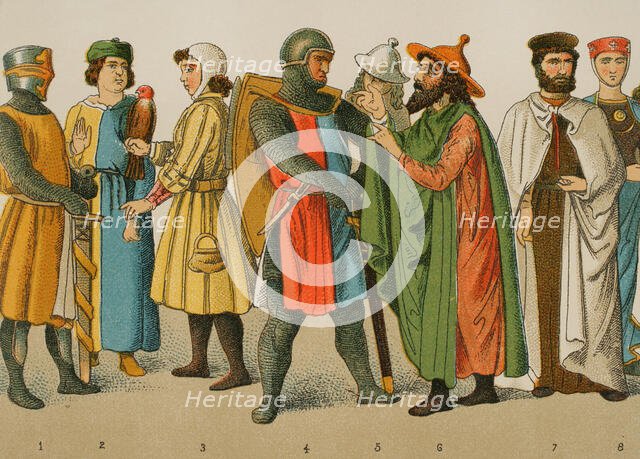 History of Germany, Middle Ages, 1200, (1881).  Creator: Unknown.