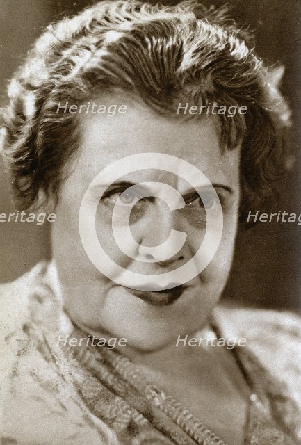 Marie Dressler, Canadian actress, 1933. Artist: Unknown