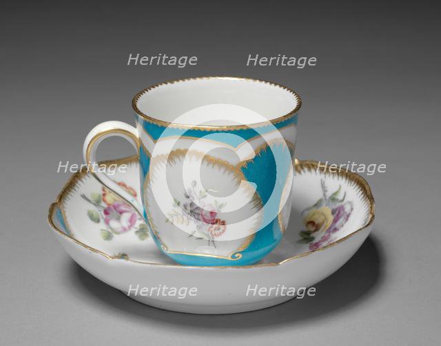 Cup and Saucer, 1759. Creator: Sèvres Porcelain Manufactory (French, est. 1740).