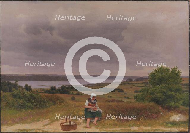 Viev of Lake Fure near Rudersdal, North Sealand, 1833. Creator: CW Eckersberg.