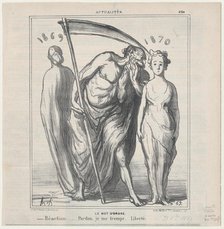 Le Mot d'Ordre, 1869.  Creator: Honore Daumier.