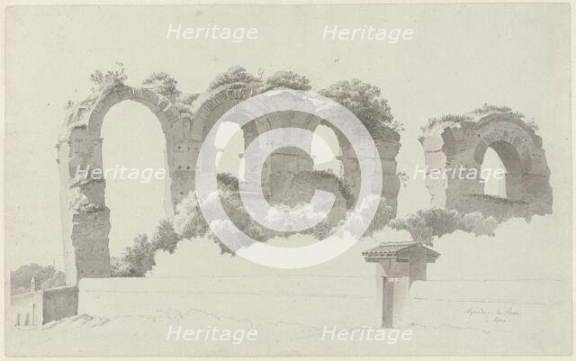 A Part of an Aqueduct in Rome, c.1809-c.1812. Creator: Josephus Augustus Knip.