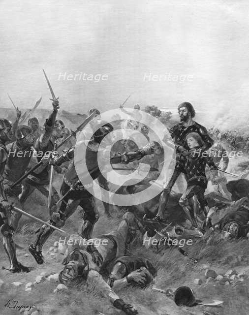 Battle of Poitiers, France, 1356. Artist: Unknown
