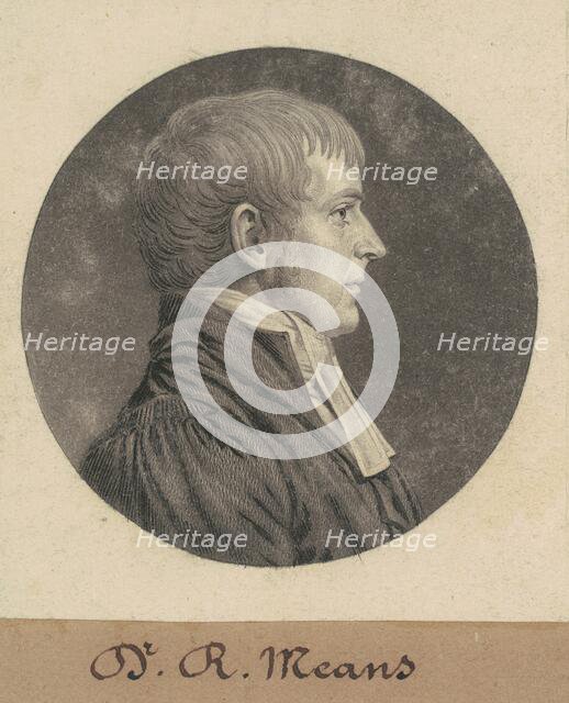 Robert Means, 1809. Creator: Charles Balthazar Julien Févret de Saint-Mémin.