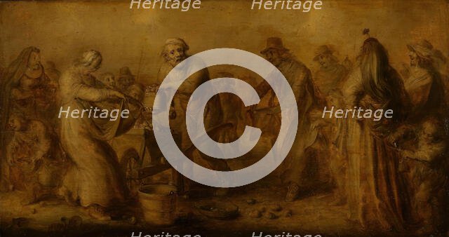 Market Scene, probably 1640s. Creator: Adriaen van de Venne.