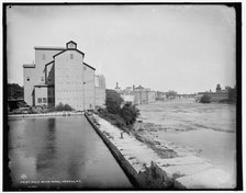 Mills on the river, Oswego, N.Y., between 1890 and 1901. Creator: Unknown.