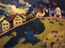 Summer landscape, 1909. Artist: Kandinsky, Wassily Vasilyevich (1866-1944)