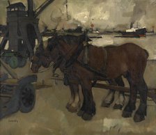 At the Harbour, c1915-1945. Creator: Oscar Verpoorten.