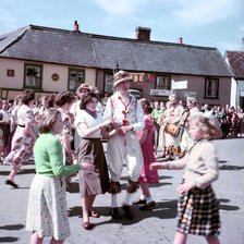 Morris dancers at a carnival, c1960s. Creator: Arthur Charles Kirby Ware.