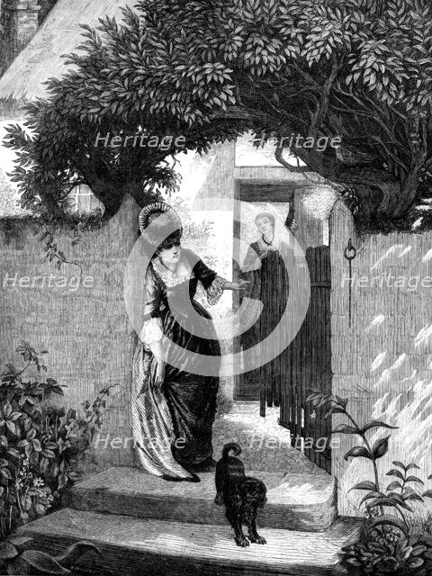 "The Hour But Not The Man," by Mr. Holyoake, in the exhibition of the new British Institution, 1871. Creator: William Hollidge.