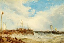 On the Coast of Holland, 1876. Creator: James Webb.