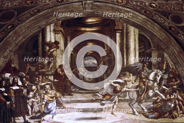 'The Expulsion of Heliodorus from the Temple', 1512-1514. Artist: Raphael