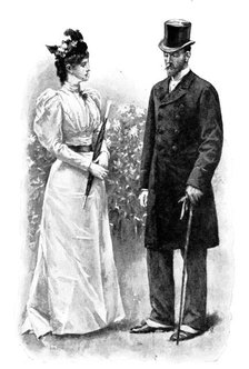 Eve's Ransom..."Your contempt for me is beyond expression, isn't it?", 1895. Creator: George Meisenbach.